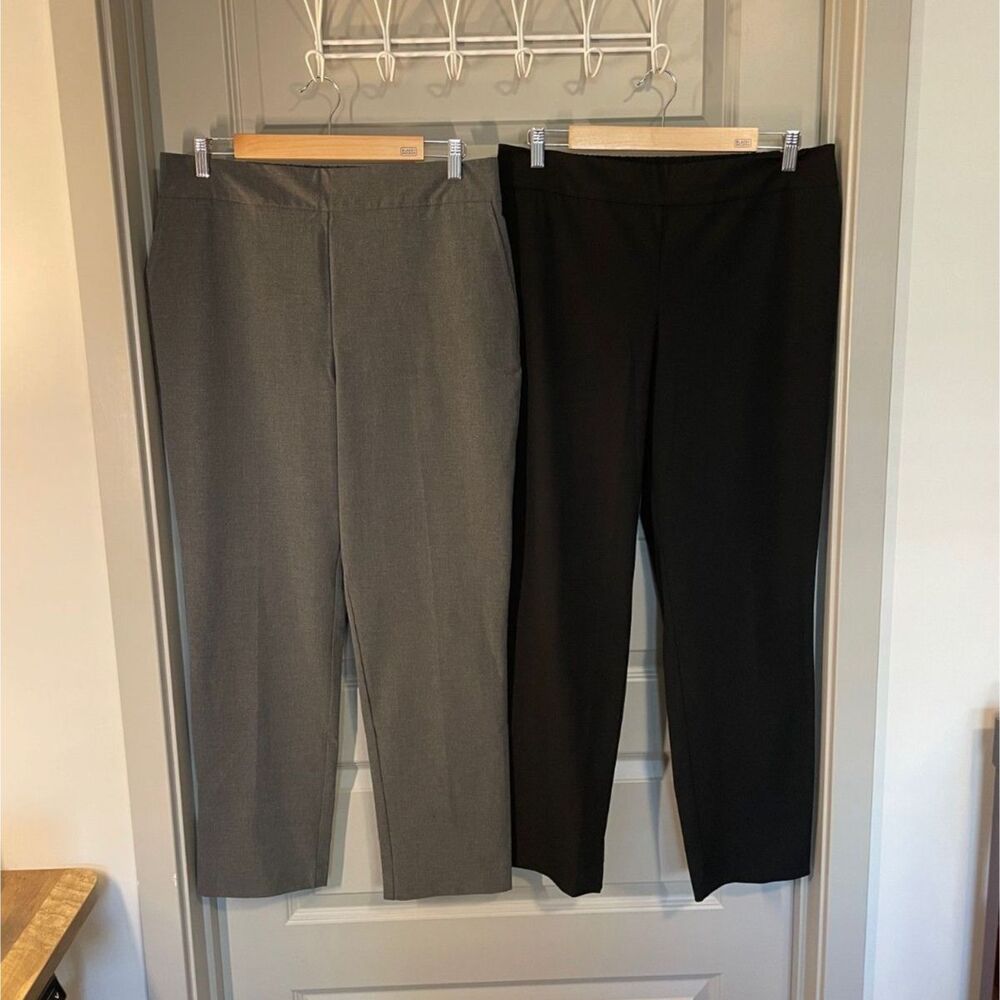 Rachel Zoe bundle of 2 pull-on dress pants, size L/12